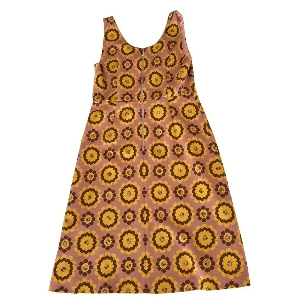 KATE SPADE Geo Floral Jacquard Midi Dress Size 10